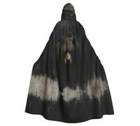 WZYWHJ Majestic Bear Prints aldult Quality Cosplay Poncho Hooded Cloak for men and women Halloween