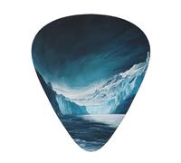 Wzywhj Majestic Glacier Printed Guitar Picks 12 Piece, Easy Grip Uke Picks Hold In One'S Hands, Ukulele, Acoustic Or Electric Electric Guitar