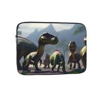 WZYWHJ Many Kinds of Dinosaurs Printing Shockproof Portable Laptop Sleeve Case 15 inch for Men and Women Business Travel, School, Office Daily Use