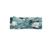 WZYWHJ Many lotus flowers Picture baby bow headbands and elastic soft hair accessories for newborns and girls