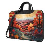 WZYWHJ Maple leaves and hills Printing Ultra-thin portable single-shoulder laptop bag 14 inch computer accessories soft shockproof for laptops