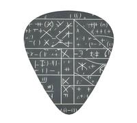 Wzywhj Math Calculus Pattern Guitar Pick Easy Grip Uke Picks For Your Bass, Ukulele, Acoustic And Electric Guitar,12 Piece