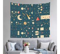WZYWHJ math geometry geek calculus Prints Indoor Decor Tapestry 60x51 in : Soft, Quality and lightweight Suitable for wall hanging tapestries