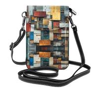 WZYWHJ Memory Fragments Picture Leather Crossbody Flap Phone Bag - Versatile Gift for Women Walking, Camping, Shopping, and Travel