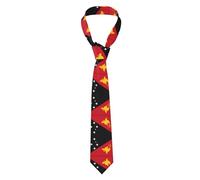 WZYWHJ Men's Necktie - Fashion Printed Silk Tie for Business, daily life, work, party 57X3.1 inch Flag of Papua New Guinea Pattern