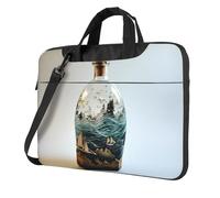 WZYWHJ Message in a bottle at sea Printing Ultra-thin portable single-shoulder laptop bag 14 inch computer accessories soft shockproof for laptops