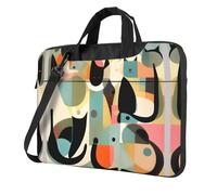 WZYWHJ Mid-Century Modern Art Cat Printing Ultra-thin portable single-shoulder laptop bag 15.6 inch computer accessories soft shockproof for laptops