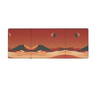 WZYWHJ Minimalist Mars printing Extra large rubber keyboard pad, thickened anti slip Office desk cushion