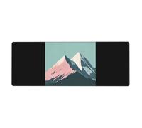 WZYWHJ Minimalist Peak Pattern Extra large rubber keyboard pad, thickened anti slip Office desk cushion