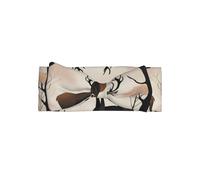 WZYWHJ Minimalist Stag prints baby bow headbands and elastic soft hair accessories for newborns and girls