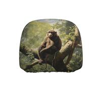 WZYWHJ Monkey Sitting on a Tree Printed Seat Head Pillowcase Car Truck General Motors Parts Protective Cover one Pack