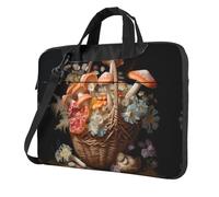WZYWHJ Mushrooms in the flower basket Printing Ultra-thin portable single-shoulder laptop bag 14 inch computer accessories soft shockproof for laptops