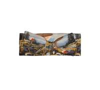 WZYWHJ Mushrooms on the hillside Printed baby bow headbands and elastic soft hair accessories for newborns and girls