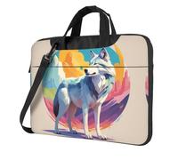 WZYWHJ National Geographic Wolf Prints Ultra-thin portable single-shoulder laptop bag 13 inch computer accessories soft shockproof for laptops