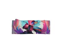 WZYWHJ Neon Feather Condor prints baby bow headbands and elastic soft hair accessories for newborns and girls