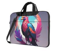 WZYWHJ Neon Feather Condor Prints Ultra-thin portable single-shoulder laptop bag 13 inch computer accessories soft shockproof for laptops
