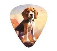 Wzywhj Nerdy Beagle Printed Guitar Picks 12 Piece, Easy Grip Uke Picks Hold In One'S Hands, Ukulele, Acoustic Or Electric Electric Guitar