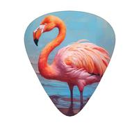 Wzywhj Nice Flamingo Printed Guitar Picks 12 Piece, Easy Grip Uke Picks Hold In One'S Hands, Ukulele, Acoustic Or Electric Electric Guitar