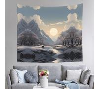 WZYWHJ Nordic Silence Prints Indoor Decor Tapestry 60x51 in : Soft, Quality and lightweight Suitable for wall hanging tapestries