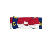 WZYWHJ North Dakota Flag Printing baby bow headbands and elastic soft hair accessories for newborns and girls