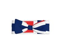 WZYWHJ Norwegian flag Printed baby bow headbands and elastic soft hair accessories for newborns and girls