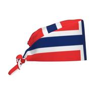 WZYWHJ Norwegian Flag Printing Cleaning Work hat Sweatband Suitable for Men and Women, Adjustable Elastic Strap Black