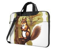 WZYWHJ Nut-eating squirrel Pattern Ultra-thin portable single-shoulder laptop bag 13 inch computer accessories soft shockproof for laptops