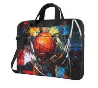 WZYWHJ Painted Basketball Prints Ultra-thin portable single-shoulder laptop bag 13 inch computer accessories soft shockproof for laptops