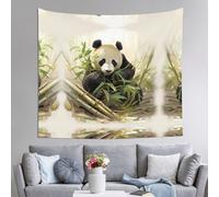 WZYWHJ Panda digging bamboo shoots Printed Indoor Decor Tapestry 60x51 in : Soft, Quality and lightweight Suitable for wall hanging tapestries