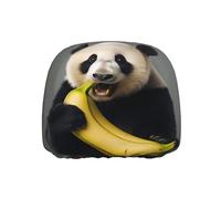 WZYWHJ Panda Eating Banana Printed Seat Head Pillowcase Car Truck General Motors Parts Protective Cover one Pack