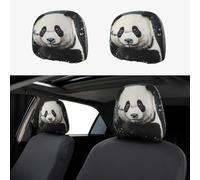 WZYWHJ Panda in The Bamboo Printed Car Pillowcase 2 Pieces, seat Cover Accessories, Protective Cover Universal