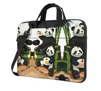 WZYWHJ pandas of Father and son Prints Ultra-thin portable single-shoulder laptop bag 13 inch computer accessories soft shockproof for laptops