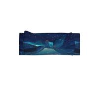 WZYWHJ Paper plane in the starry sky Printed baby bow headbands and elastic soft hair accessories for newborns and girls