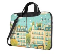 WZYWHJ paris street scene eiffel tower Printing Ultra-thin portable single-shoulder laptop bag 13 inch computer accessories soft shockproof for laptops