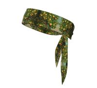 WZYWHJ Passion Fruit Tree Picture Headbands,Sports Head Tie,Headband for Men and Women,Hair Band for Running Workout Football