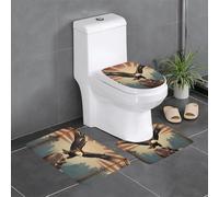 WZYWHJ Patriotic Eagle Printing Quality Bathroom mat sets of 4 Bathroom Floor Mats, durable,Does Easy to clean Suitable for bathroom and toilet