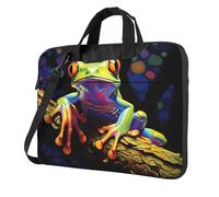 WZYWHJ peace tree frog Picture Ultra-thin portable single-shoulder laptop bag 15.6 inch computer accessories soft shockproof for laptops