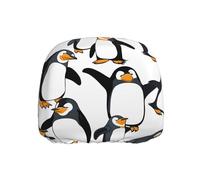WZYWHJ Penguin Dabbing Prints Seat Head Pillowcase Car Truck General Motors Parts Protective Cover one Pack