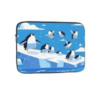 WZYWHJ Penguins on The Iceberg Prints Shockproof Portable Laptop Sleeve Case 17 inch for Men and Women Business Travel, School, Office Daily Use
