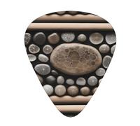 Wzywhj Petoskey Stone Pattern Guitar Pick Easy Grip Uke Picks For Your Bass, Ukulele, Acoustic And Electric Guitar，12 Piece
