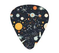 Wzywhj Physics Print Printing Guitar Plectrum Easy Grip Uke Picks Holding， Ukulele, Acoustic And Electric Guitar，12 Piece