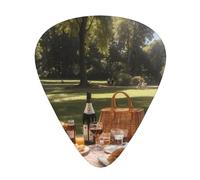 Wzywhj Picnic On The Lawn Printed Guitar Picks 12 Piece, Easy Grip Uke Picks Hold In One'S Hands, Ukulele, Acoustic Or Electric Electric Guitar