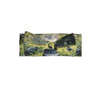 WZYWHJ Pigeons on the grass Printed baby bow headbands and elastic soft hair accessories for newborns and girls