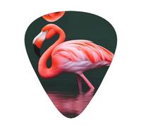 Wzywhj Pink Flamingo Printed Guitar Picks 12 Piece, Easy Grip Uke Picks Hold In One'S Hands, Ukulele, Acoustic Or Electric Electric Guitar