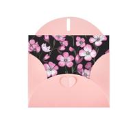 WZYWHJ Pink Holiday Greeting Card 6x4 in with Envelope for Christmas, Birthday, Valentine's Day, Party Invitation cuckoo pattern Printed