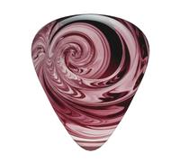 Wzywhj Pink Swirl In Crystal Printed Guitar Picks 12 Piece, Easy Grip Uke Picks Hold In One'S Hands, Ukulele, Acoustic Or Electric Electric Guitar
