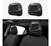 WZYWHJ Pirate hat in The Wilderness Printed Car Pillowcase 2 Pieces, seat Cover Accessories, Protective Cover Universal