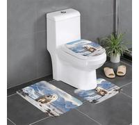 WZYWHJ polar bear Printing Quality Bathroom mat sets of 4 Bathroom Floor Mats, durable,Does Easy to clean Suitable for bathroom and toilet