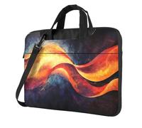 WZYWHJ Quantum Energy Flow Picture Ultra-thin portable single-shoulder laptop bag 15.6 inch computer accessories soft shockproof for laptops