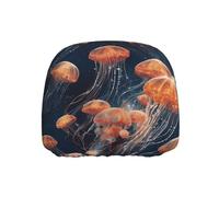 WZYWHJ Quantum Jellyfish Swarm Prints Seat Head Pillowcase Car Truck General Motors Parts Protective Cover one Pack